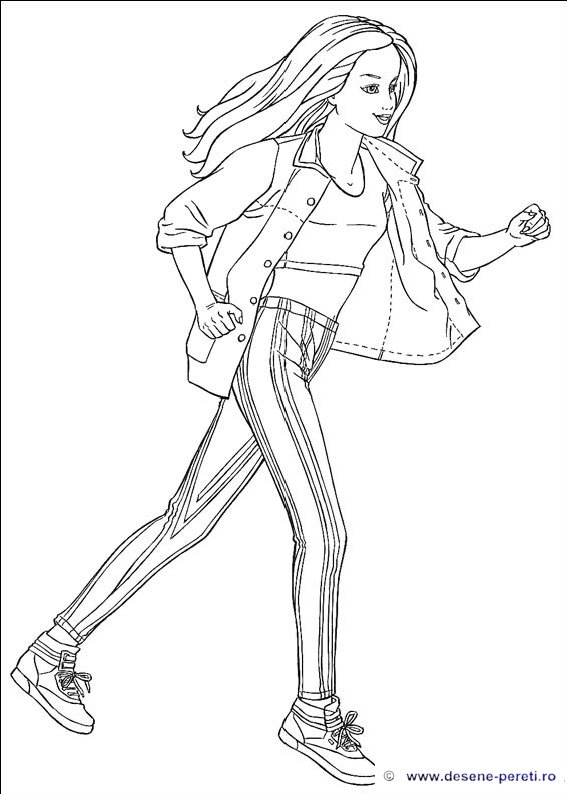 barbie desene colorat